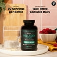thumbnail image 6 of Vital Vitamins Multi Collagen Complex Capsules - Type I, II, III, V, X - Hair, Skin, Nails - 150 Ct, 6 of 9