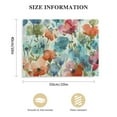 thumbnail image 3 of Nawypu  - Watercolor Teal Coral Wall Decor Bedroom Canvas Art Aqua Orange Flower Canvas Print Poppy Painting Artwork Modern Living Room Pictures Wall Decoration, 3 of 6