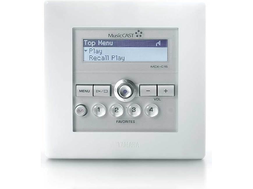 Open Box Yamaha MCX-C15 MusicCast In-Wall Audio Client, White