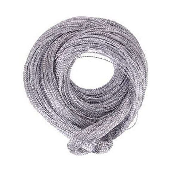 Raindrops Durable Silver Metal Cord for Jewelry Beading 100 Yards 1mm Ideal for Crafts and Accessories