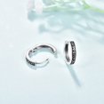 thumbnail image 4 of TANGPOET Nordic Viking Runes Hoop Earrings Silver Hoops Earrings Men 925 Sterling Silver Hypoallergenic Huggie Hoop Mens Earring, 4 of 6