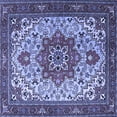 thumbnail image 1 of Ahgly Company Machine Washable Indoor Square Persian Blue Traditional Area Rugs, 3' Square, 1 of 4