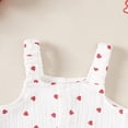 thumbnail image 5 of XZNPDUCQ Toddler Baby Girls Outfits Sets Short Sleeve T-Shirt Tops and Short Pants Kids Summer Casual Playwear Beach Outfits 18-24 Months,White, 5 of 9