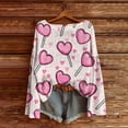 thumbnail image 2 of Women Valentines Sweaters Love Heart Print Cute Knit Ribbed Crew Neck Tops Fall Winter Soft Comfy Casual Pullover Shirts, 2 of 3