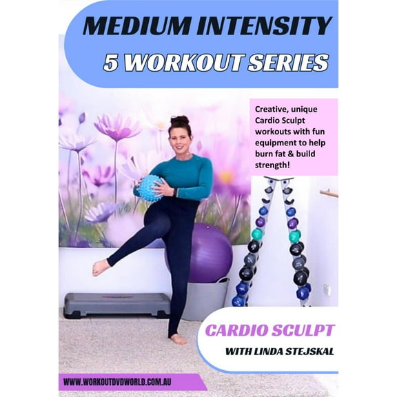 Medium Intensity Cardio Sculpt Series 5 Workout DVD - Barlates Body Blitz - Linda Stejskal