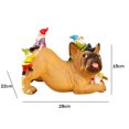 thumbnail image 3 of Gnomos Bulldog Dwarf Dog Escultura Adorno artesanal resistente a la intemperie Regalo de inauguración de la casa Ndcxsfigh Libre de BPA, 3 of 3