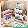 thumbnail image 3 of Bolsa de maquillaje Reginary Chicago Souvenir, 12 unidades, para viajes de mujer, 3 of 7
