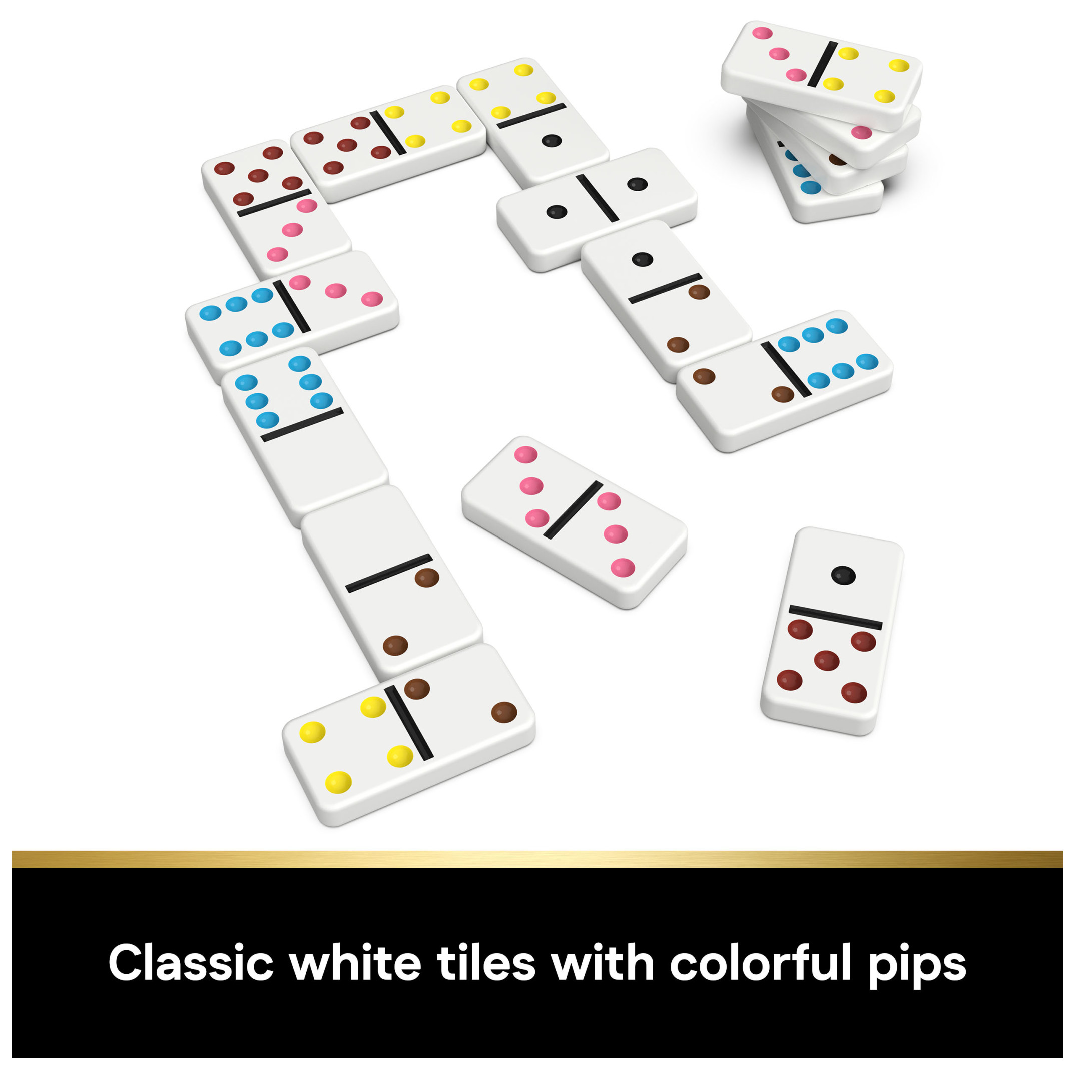 Spin Master Games Classic Double 6 Dominoes Set With Storage photo 3