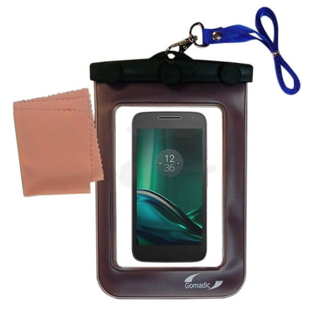 Gomadic Clean and Dry Waterproof Protective Case Suitablefor the Motorola Moto G4 Play to use Underwater - Unique Floating Design