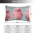 thumbnail image 2 of Balery Adorable Pink Fluffy Birds Funda de Cojín Estampada, Regalos para Mujeres, Regalos de Amor para Ella, Regalos para Novia o Esposa, Funda de Almohada-14"x20", 2 of 6