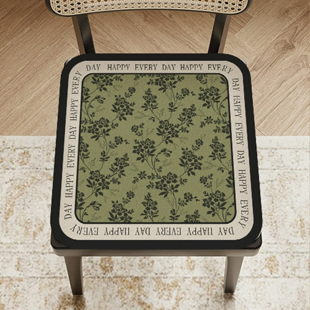 Fiudx Cojín de Silla Retro, Cojín de Asiento de Cachemira Sintética de Felpa, Cojín de Comedor Antideslizante, Decoración Cálida para El Invierno, Comodidad para La Oficina En Casa, Regalo Ideal para