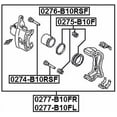 thumbnail image 2 of Febest FRONT RIGHT BRAKE CALIPER ASSEMBLY # 0277-B10FR OEM 41001-95F0A, 2 of 2