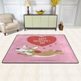 thumbnail image 2 of SKYSONIC Cute Corgi Dog Heart Non-Slip Area Rug, Valentine Puppy Floor Carpet Comfort Floor Mats Decor for Indoor Front Porch Living Room Bedroom Kitchen, 36"x24", 2 of 5