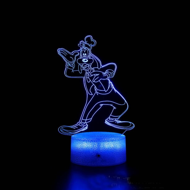 Lámpara nocturna Donalds Ducks Anime 3D Illusion con USB