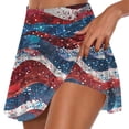 thumbnail image 2 of QATAINLAV Plus Size 4th of July Skort, Women 2024 Summer Fake Two Piece Yoga Shorts American Flag Patriotic Tennis Skirts Hoy Oferta Flash Multicolor XXL, 2 of 6