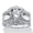 Platinum-plated Sterling Silver, variant on 4.66 Cttw. Platinum-plated Silver Cubic Zirconia 2-Piece Jacket Wedding Ring Set