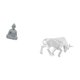 thumbnail image 5 of Estatua de mono, escultura de Buda de resina de arenisca, figura en miniatura meditando, adorno de toro, textura realista, adecuada para sala de estar, 5 of 8