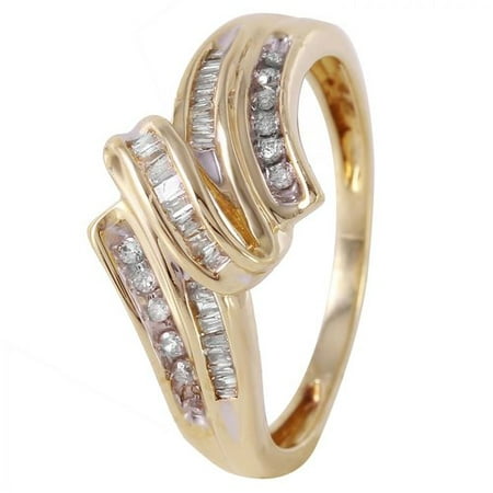 Foreli 0.3CTW Diamond 10K Yellow Gold Ring