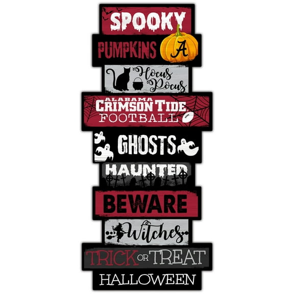 Alabama Crimson Tide 24'' Halloween Celebration Stack Sign