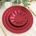 thumbnail image 6 of Balsa Circle 25 Burgundy Geometric Round 12" Metallic Disposable Dinner Salad Paper Plates Party Events, 6 of 7