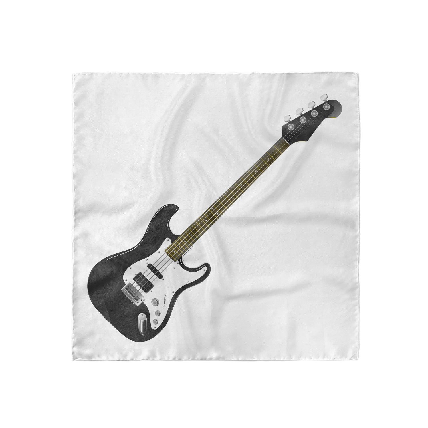 Guitar Head Scarf, 4 String Bass Music, Head Wrap, 3 Sizes, by