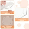 thumbnail image 4 of 5 Sizes Hexagon Quilting Template Acrylic Intricate Sewing Machine Ruler with 3.5mm Seam Allowance for DIY Hand Patchwork Cutting Craft 5Pcs, 4 of 6