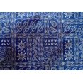thumbnail image 4 of oneOone Cotton Silk Blue2 Fabric Crocodile Ogee & Leaves African Fabric For Sewing Printed Craft Fabric By The Yard 42 Inch Wide, 4 of 4