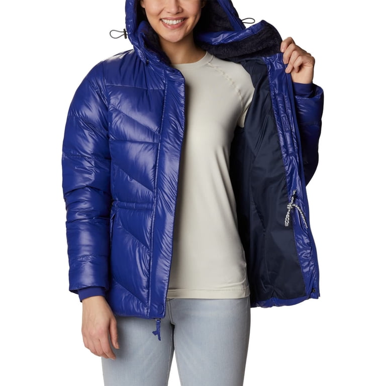 Giacca Invernale Columbia Peak To Park II – Donna, Imbottita Con Cappuccio, Blu Scuro, XX-Large