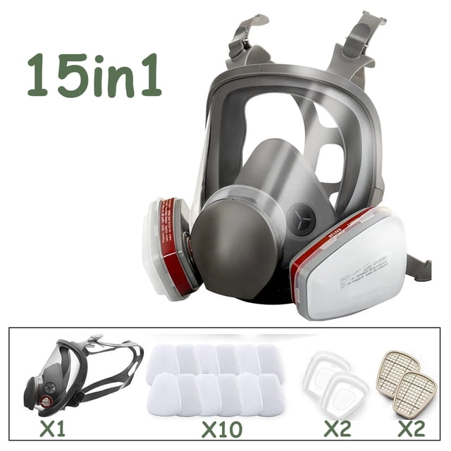 6800 Anti-Fog Gas Mask Full Face Industrial Painting Spraying Respirator Safety Work Filter Dust Proof Formaldehyde Protection