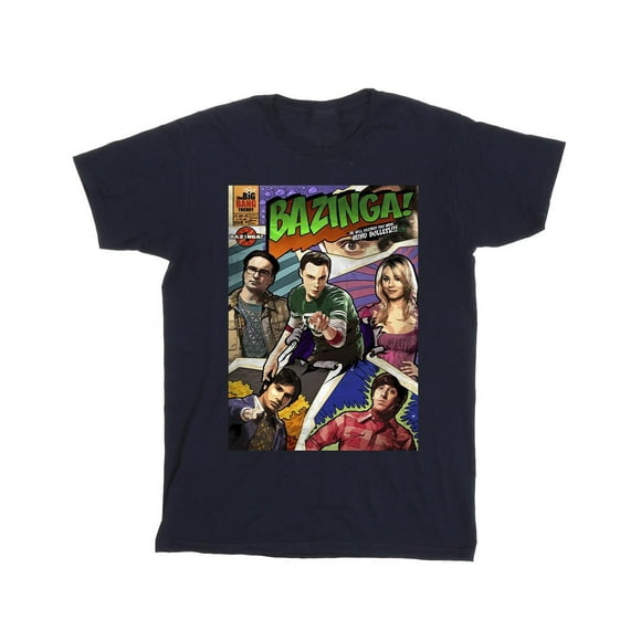 The Big Bang Theory Mens Bazinga Cover T-Shirt