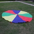 thumbnail image 4 of 6.5 Pies 8 Manijas Kids Kid Rainbow Parachute Entrenamiento Juguete Yotijar Niños paracaídas de juguete, 4 of 10