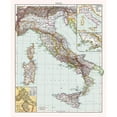 thumbnail image 3 of Droysen 12x14 Black Modern Framed Museum Art Print Titled - Italy - Droysen 1886, 3 of 5