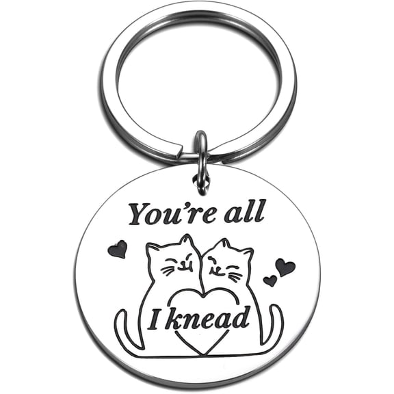 Valentines Day Gift for Couples Adults Teenage Boyfriend Gifts Christmas Gifts for Couple Husband Sweetest Day Cat Lovers Anniversary Day Gifts for Couples Keychain Gift for Husband Wife Valentine