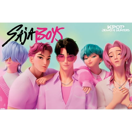 Netflix KPop Demon Hunters (2025) - Saja Boys Wall Poster, 22.375" x 34"