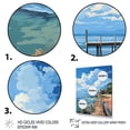 thumbnail image 3 of Designart "Seaside Serenity Capturing Piers and Docks II" Nautical & Beach Canvas Art Print, 3 of 5