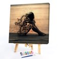 thumbnail image 1 of Disipate Girl 40X40cm Pintura al óleo sin marco por números Imagen DIY Pintura artesanal Likrtyny decoración de arte, 1 of 9