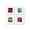 White Framed Version, variant on Gallery Pops Disney Mickey and Friends - Hi-Lighter Wall Art Bundle (4-Pack)
