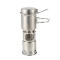 thumbnail image 2 of Stainless Steel Outdoor Wood Stove Portable Heating Stove BBQ, 2 of 5