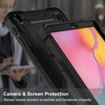 thumbnail image 4 of For Samsung Galaxy Tab A 10.1 Case SM-T510 T515, Allytech Heavy Duty Shockproof Rugged Full Body Protective Case Impact Defender Hard Kickstand Cover for Samsung Galaxy Tab A 10.1 2019,Black, 4 of 9
