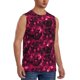 thumbnail image 2 of Fotbe Burgundy Tie Dye Men's Camiseta sin Mangas Estampada para Hombres, Playera Casual para Gimnasio, Entrenamiento, Playa-X-Large, 2 of 7
