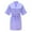 Purple, variant on KYAIGUO 2-14T Kids Girls Satin Robes Toddler Spring Silky Solid Color Short Kimono Bathrobe Summer Wedding Birthday Lightweight Nightgown Baby Loungewear Party Spa Sleepwear