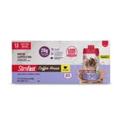 SlimFast High Protein 20g Energy Ready To Drink Meal Replacement Shake Coffee House Mocha Cappuccino, 11oz, 12ct