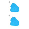 thumbnail image 1 of maskred 1 Paire de Couvre-Chaussures Réutilisables en Silicone S/M/L Imperméables pour Chaussures de Pluie Camping Extérieur Antidérapantes Surchaussures en Caoutchouc Bleues P 2ensemble, 1 of 6