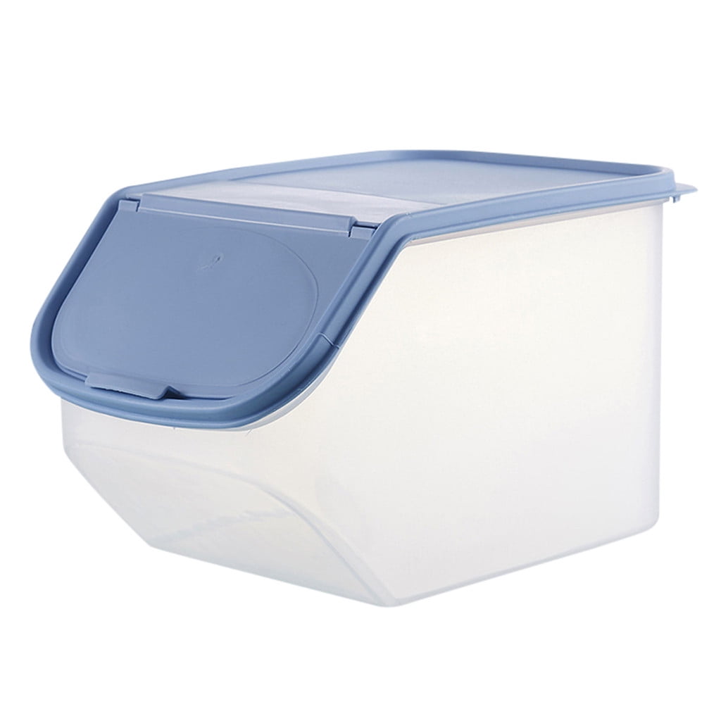 TASTAN Rice Container, 20L Airtight Food Storage Bin - Stackable Grain/Krice Container with Locking Lid, Bpa-Free Plastic Kitchen Organizer Food Storage Container, Blue