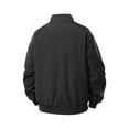 thumbnail image 4 of WIZUTIZ Men's Casual Jacket Solid Color Loose Breathable Zip Collar Long Sleeve Polyester Outerwear Relaxed Fit for Daily Commute Outdoor All-Season Wear Mens Fashion, 4 of 9