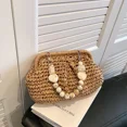 thumbnail image 2 of SUGARMOM Women Straw Crossbody Bag Clutch Purse Weaving Shoulder Bag Versatile Small Beading Handbag Rattan Boho Summer Beach Woven Bag, 2 of 6