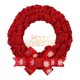 thumbnail image 2 of Guirnalda de Navidad Adornos colgantes decorativos Guirnalda Coronas de puerta para Navidad, Acción de Gracias, Ventana, Patio delantero, Hogar Rojo 37cm BLESIY corona colgante, 2 of 8