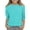#A01-Cyan, variant on Abcomgle Girls Tshirts Crewneck Polka Dot Tshirts Toddler 3/4 Sleeve Tshirt Summer Fashion Cotton Toddler Tops Girls