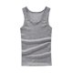 thumbnail image 5 of Blusa deportiva de poliéster de manga corta con cuello redondo, ajustada y resistente, de color liso para hombre, 5 of 6