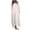 White, variant on Women's Plus Size Bohemian Peasant Maxi Dress with Long Sleeve Crew Neck, Loose Fit Casual Solid Color Polyester for Spring Summer Dresses